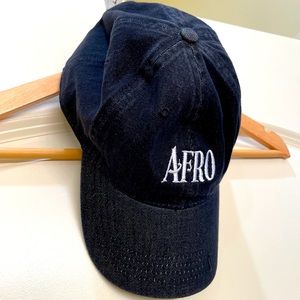 [SOLD] AFRO American Newspaper Denim Hat